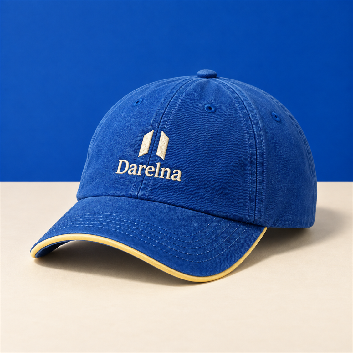 Darelna Cobalt Everyday Cap closed product view