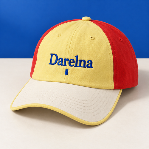 Darelna Sunshine Colorblock Cap closed product view