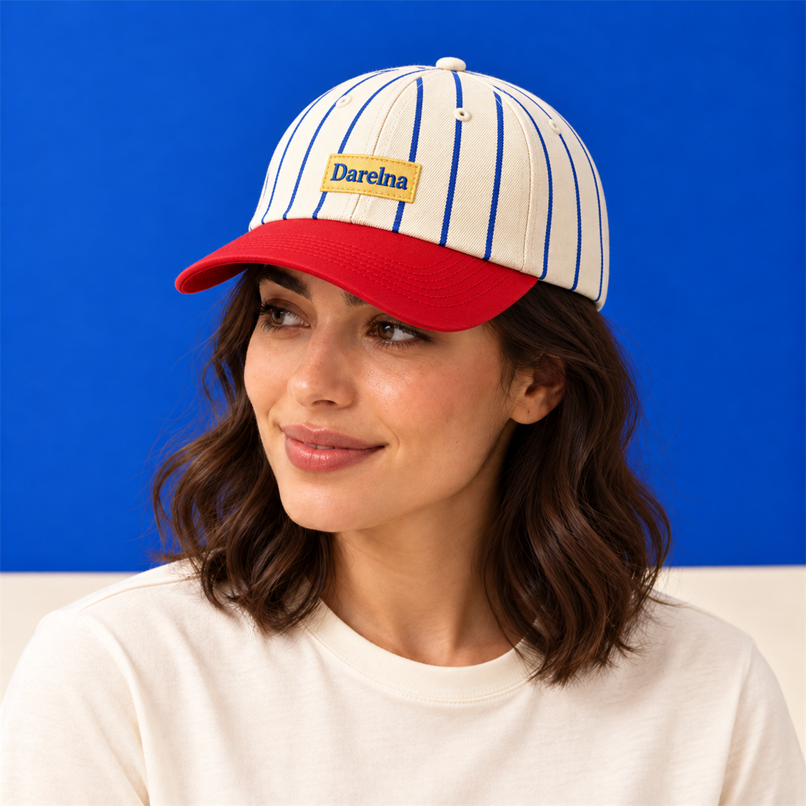 Darelna Varsity Stripe 6-Panel interior or alternate view